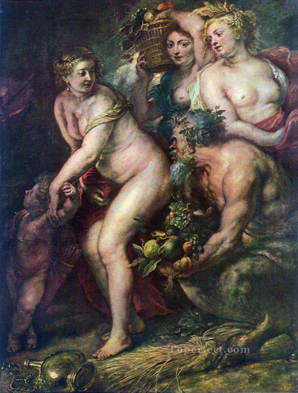 sine cerere et baccho friget venus Peter Paul Rubens Oil Paintings